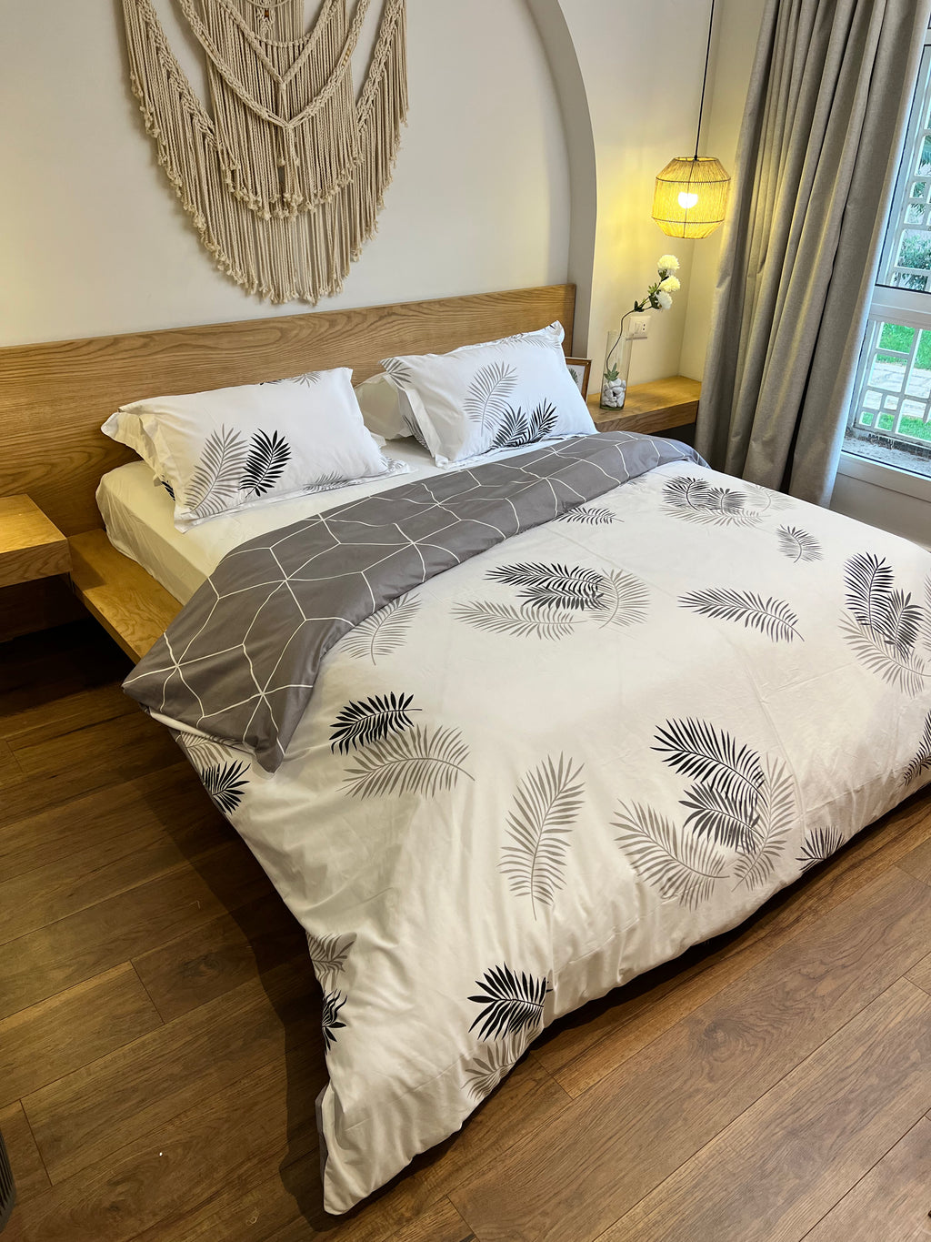 PALM SHADE cotton duvet cover