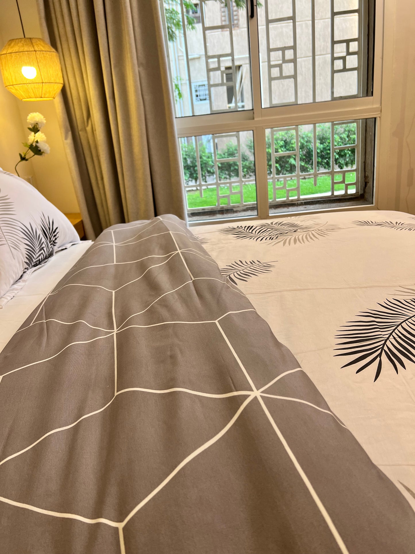 PALM SHADE cotton duvet cover