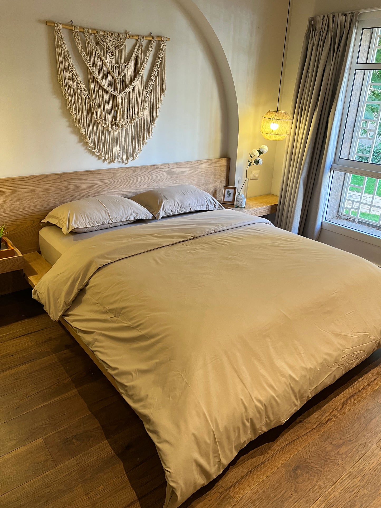 ROSY BROWN Premium Cotton Duvet Cover