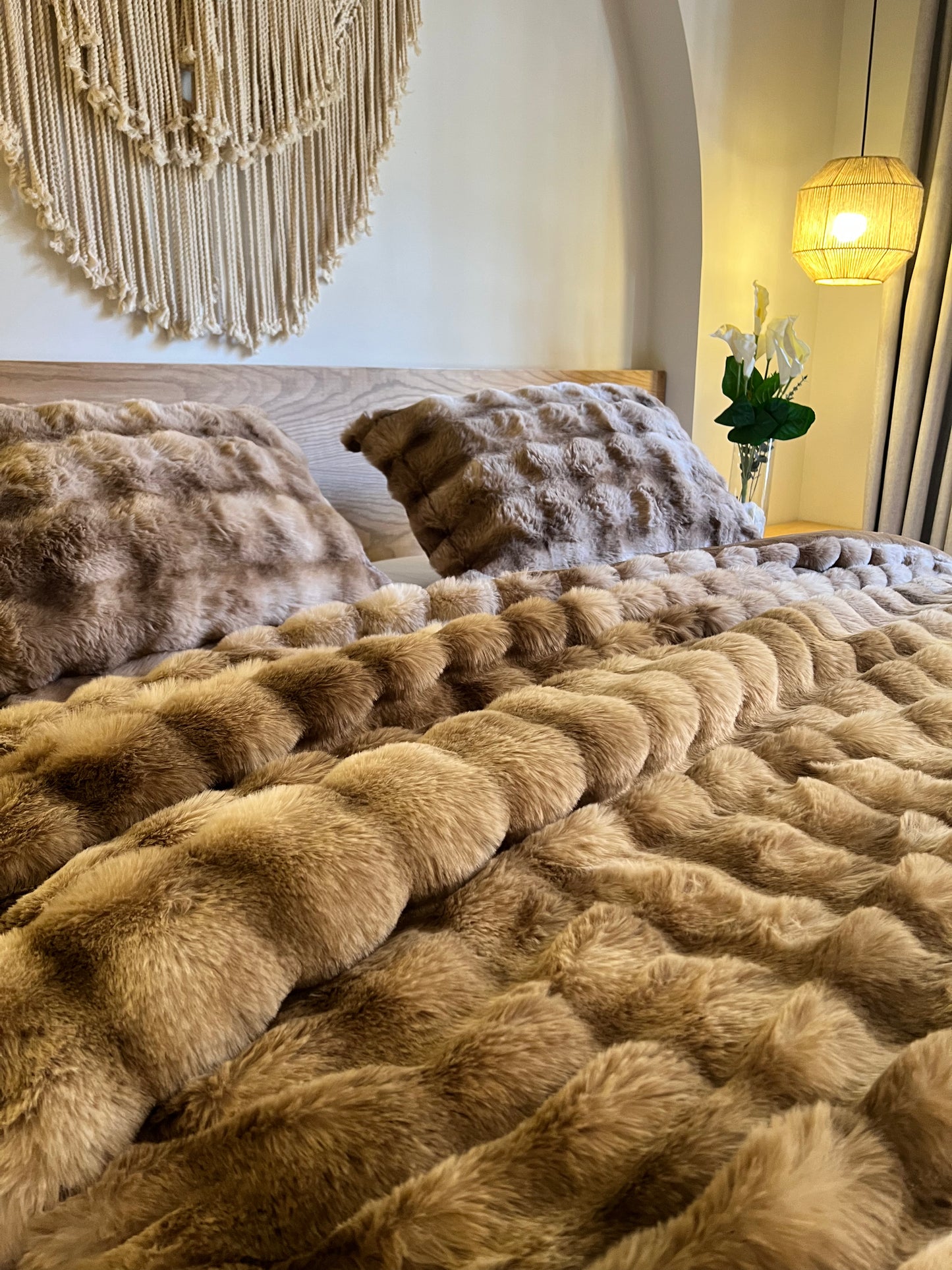 TEDDY Bubbles Fur Duvet