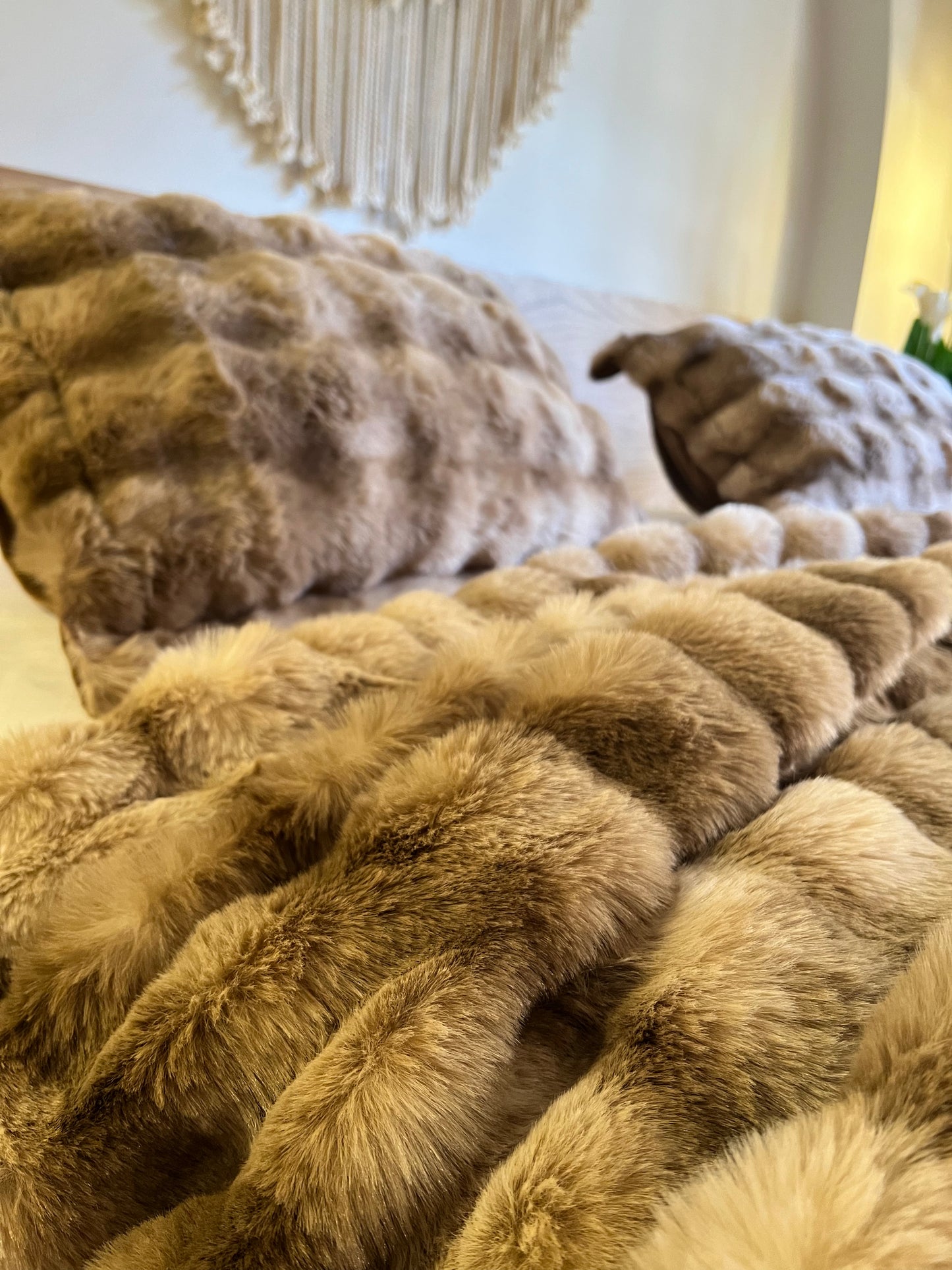 TEDDY Bubbles Fur Duvet