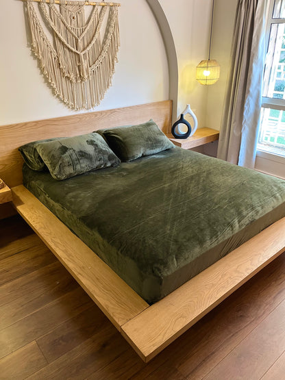 OLIVE Plain Flannel Bedsheet
