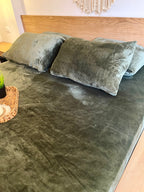 OLIVE Plain Flannel Bedsheet