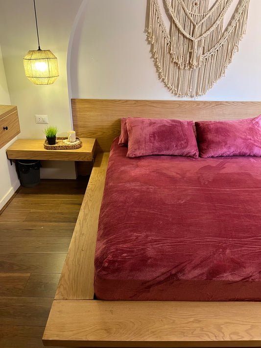 CASHEMRE Plain Flannel Bedsheet