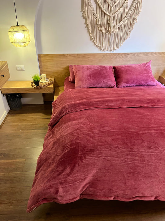 CASHMERE Plain Flannel Duvet Cover