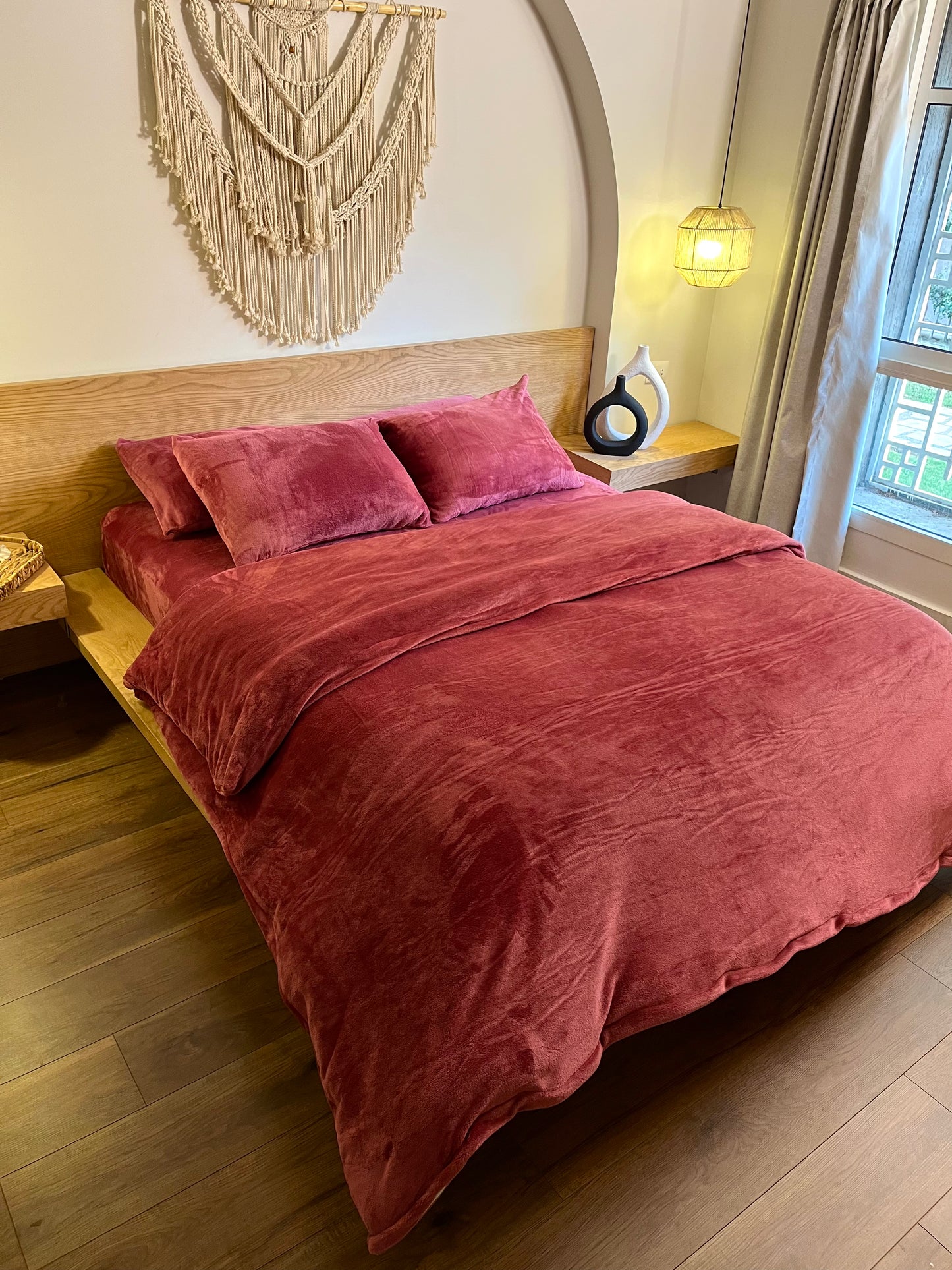 CASHMERE Plain Flannel Duvet Cover