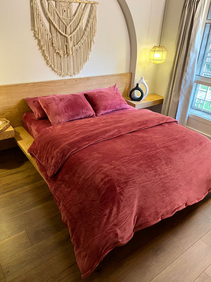 CASHMERE Plain Flannel Duvet Cover