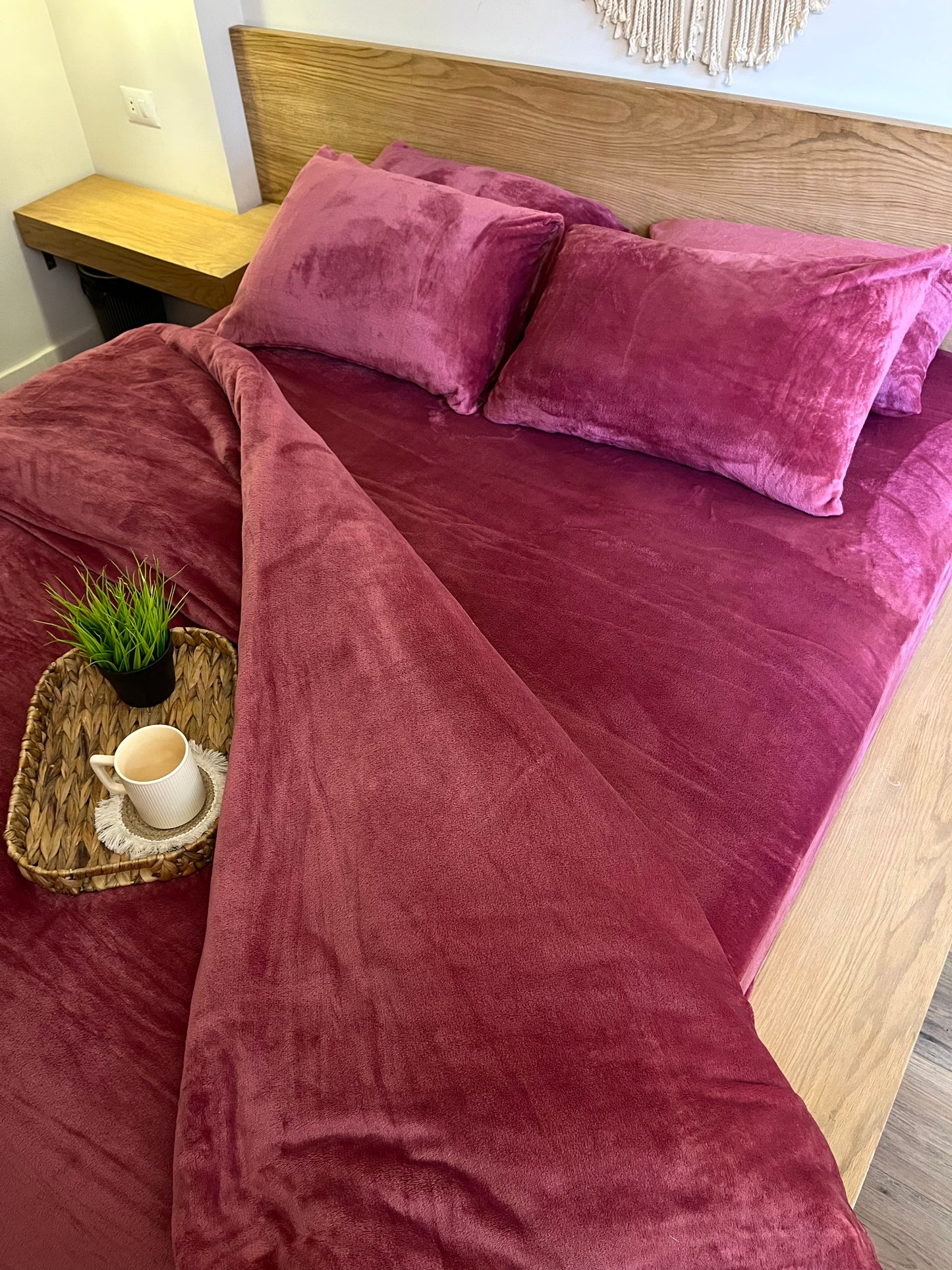 CASHMERE Plain Flannel Duvet Cover