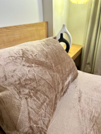 SAND Plain Flannel Bedsheet
