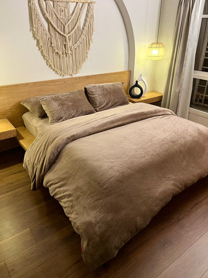 SAND Plain Flannel Duvet Cover