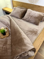 SAND Plain Flannel Duvet Cover