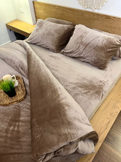 SAND Plain Flannel Duvet Cover