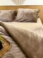 SAND Plain Flannel Duvet Cover