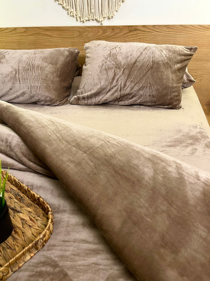 SAND Plain Flannel Duvet Cover