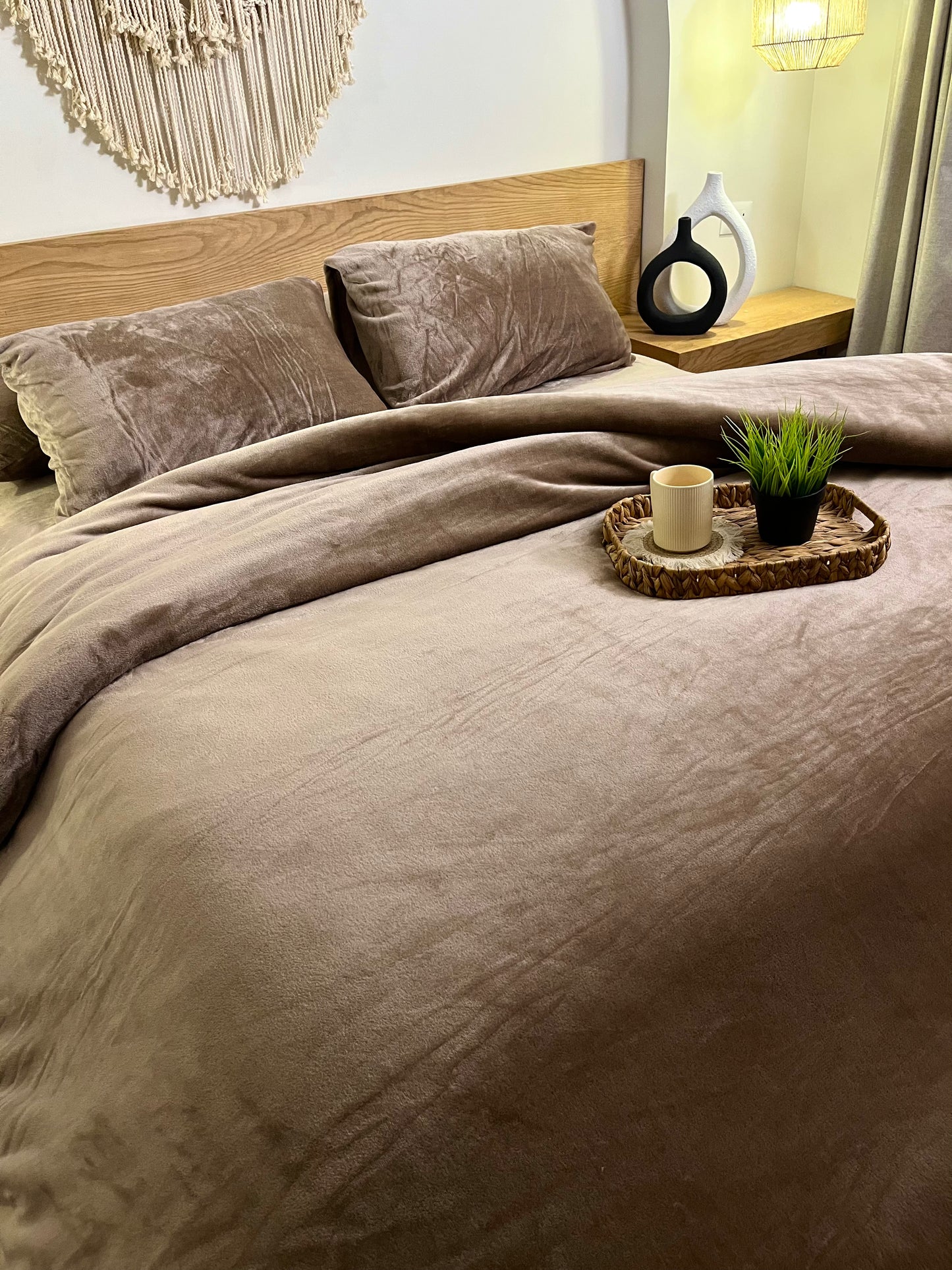 SAND Plain Flannel Duvet Cover