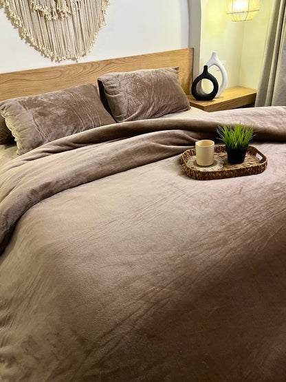 SAND Plain Flannel Duvet Cover