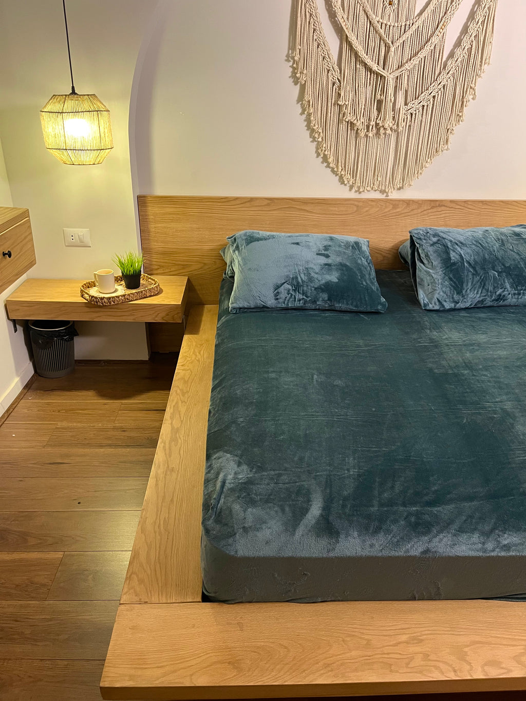 OCEAN Plain Flannel Bedsheet