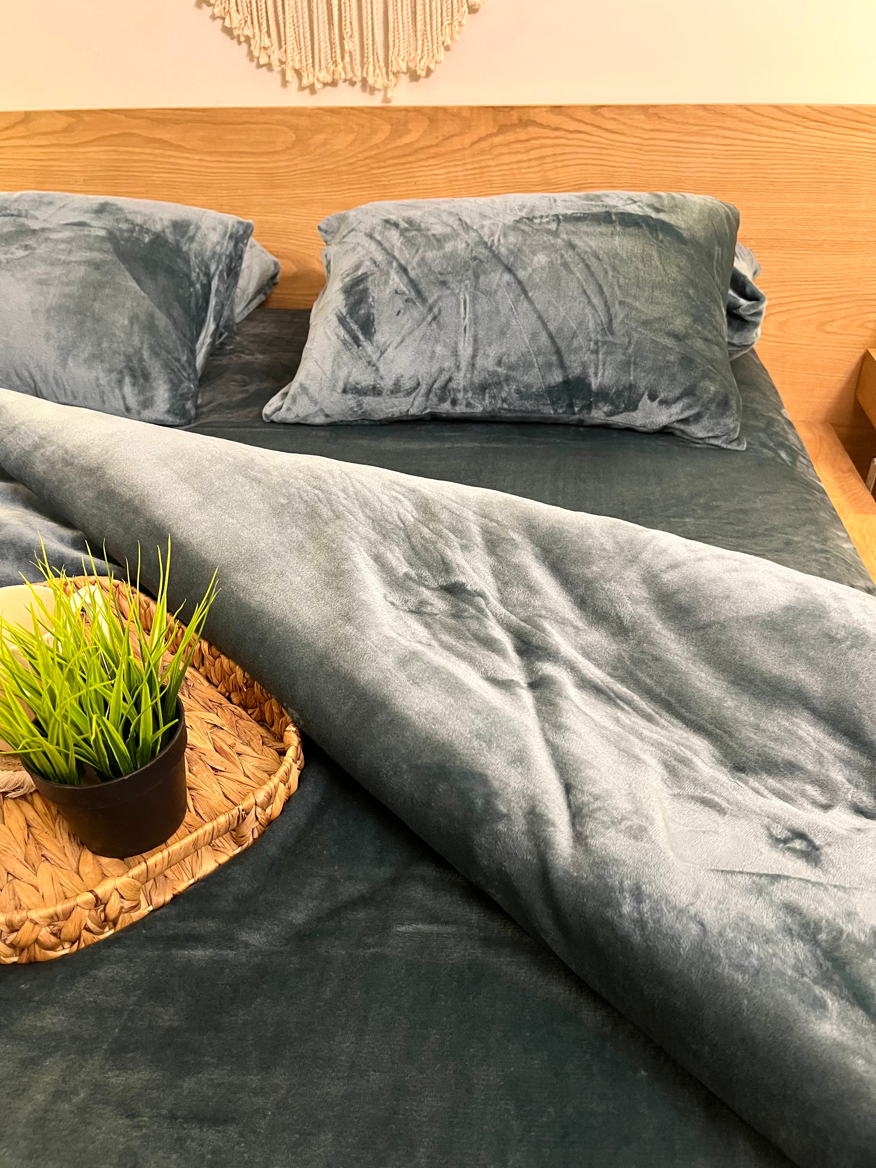 OCEAN Plain Flannel Duvet Cover