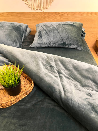 OCEAN Plain Flannel Duvet Cover