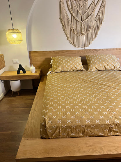 CARAMEL BOWELLA cotton bedsheet