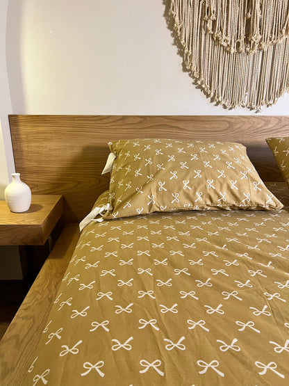 CARAMEL BOWELLA cotton bedsheet