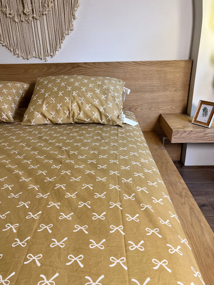 CARAMEL BOWELLA cotton bedsheet