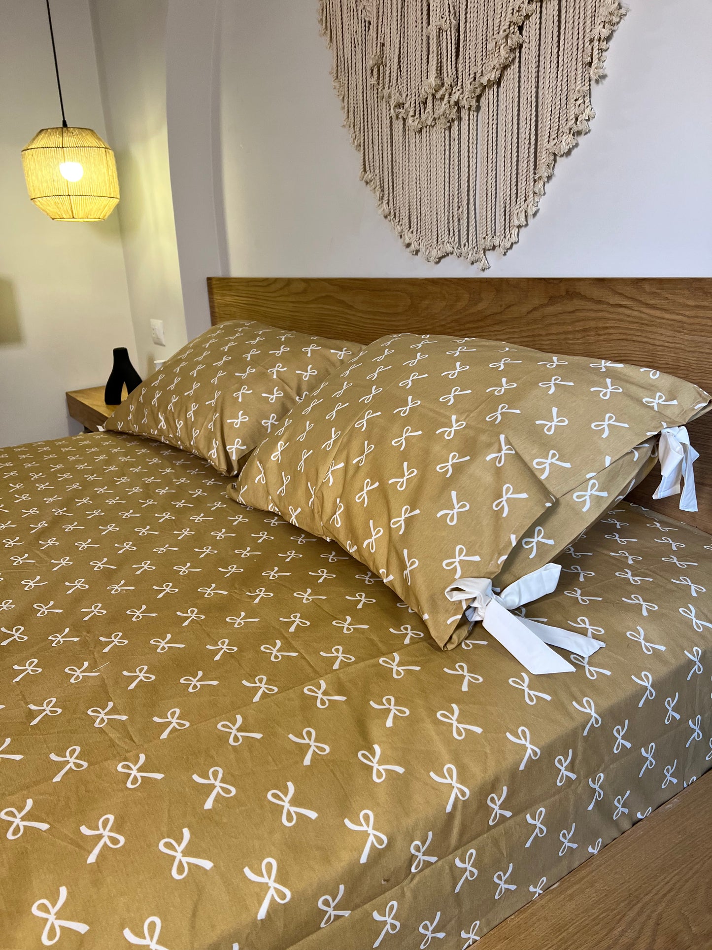 CARAMEL BOWELLA cotton bedsheet