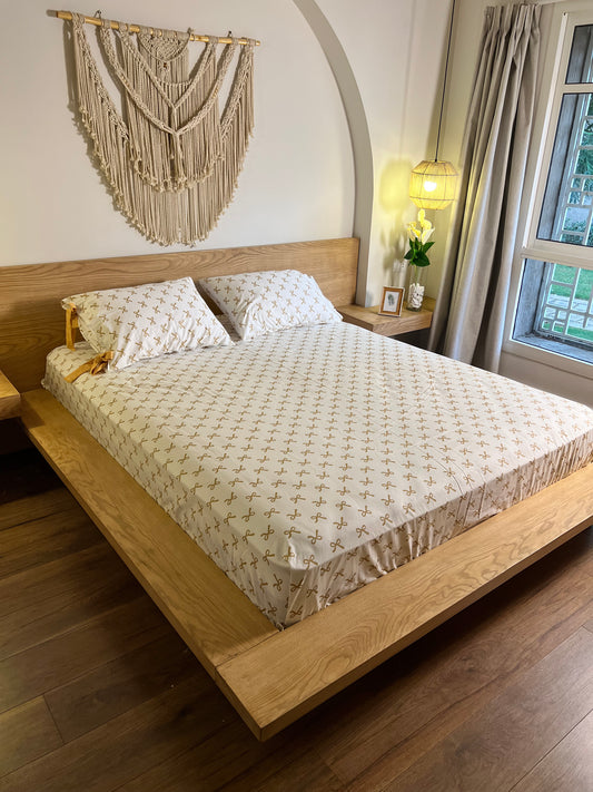 TOFFEE BOWELLA cotton bedsheet