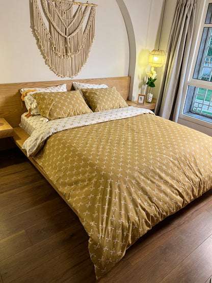 CARAMEL BOWELLA cotton duvet cover