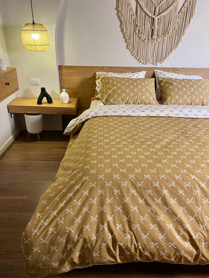 CARAMEL BOWELLA cotton duvet cover