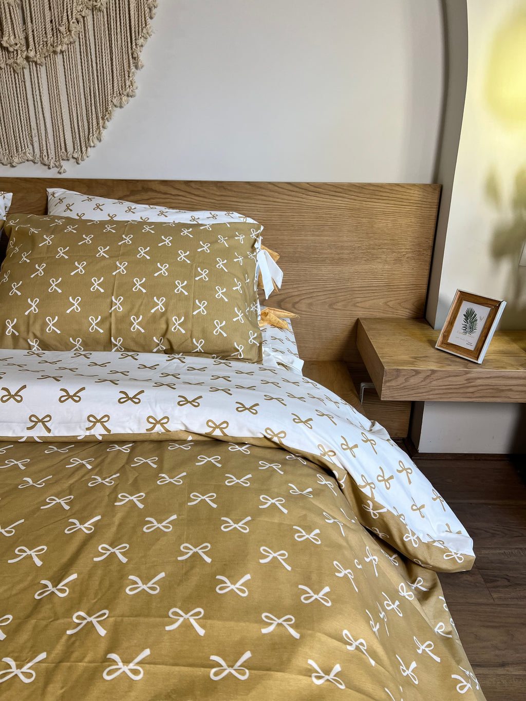 CARAMEL BOWELLA cotton duvet cover