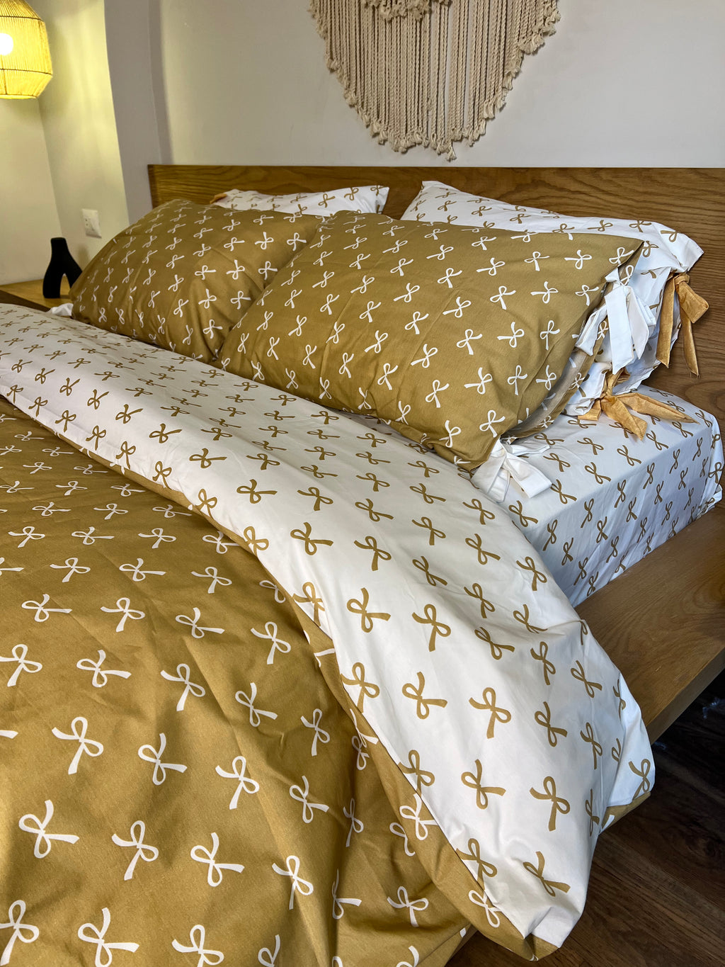 CARAMEL BOWELLA cotton duvet cover