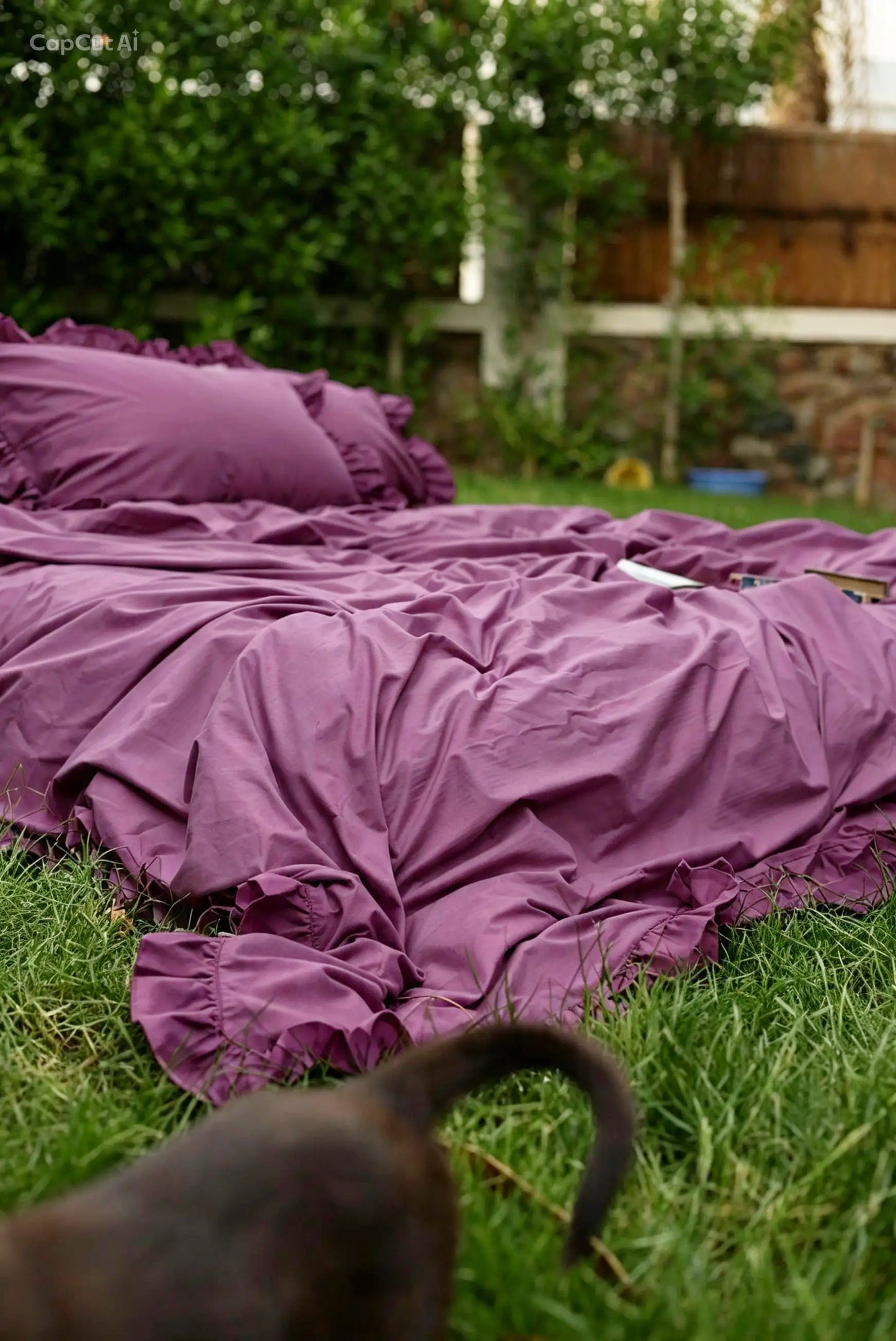 BERRY RUFFLES Percale Cotton Duvet Cover
