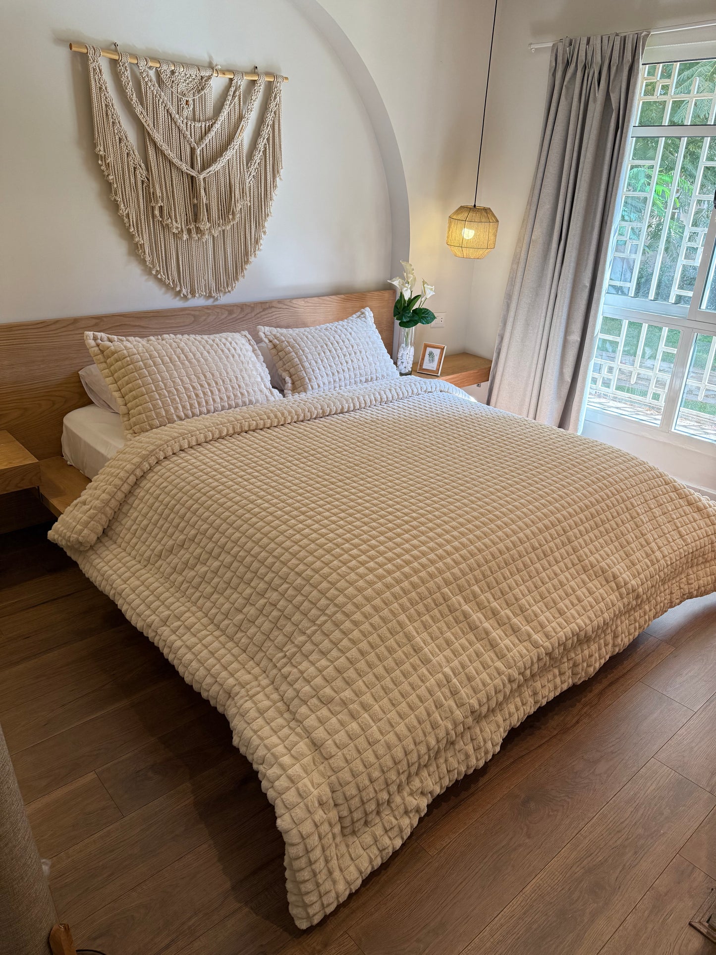 WHITE CHOCOLATE Cubes Fur Duvet