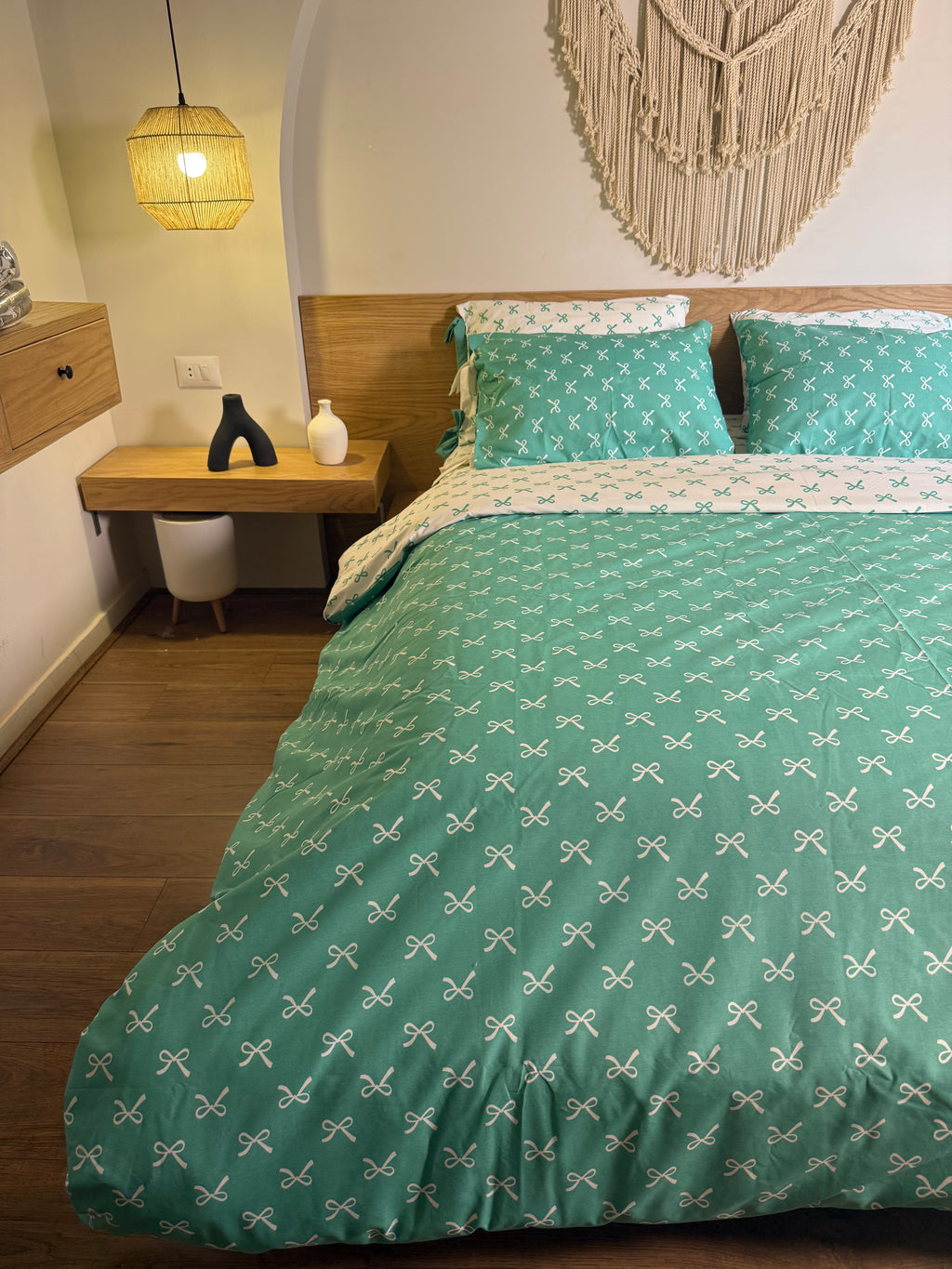 AVOCADO BOWELLA cotton duvet cover