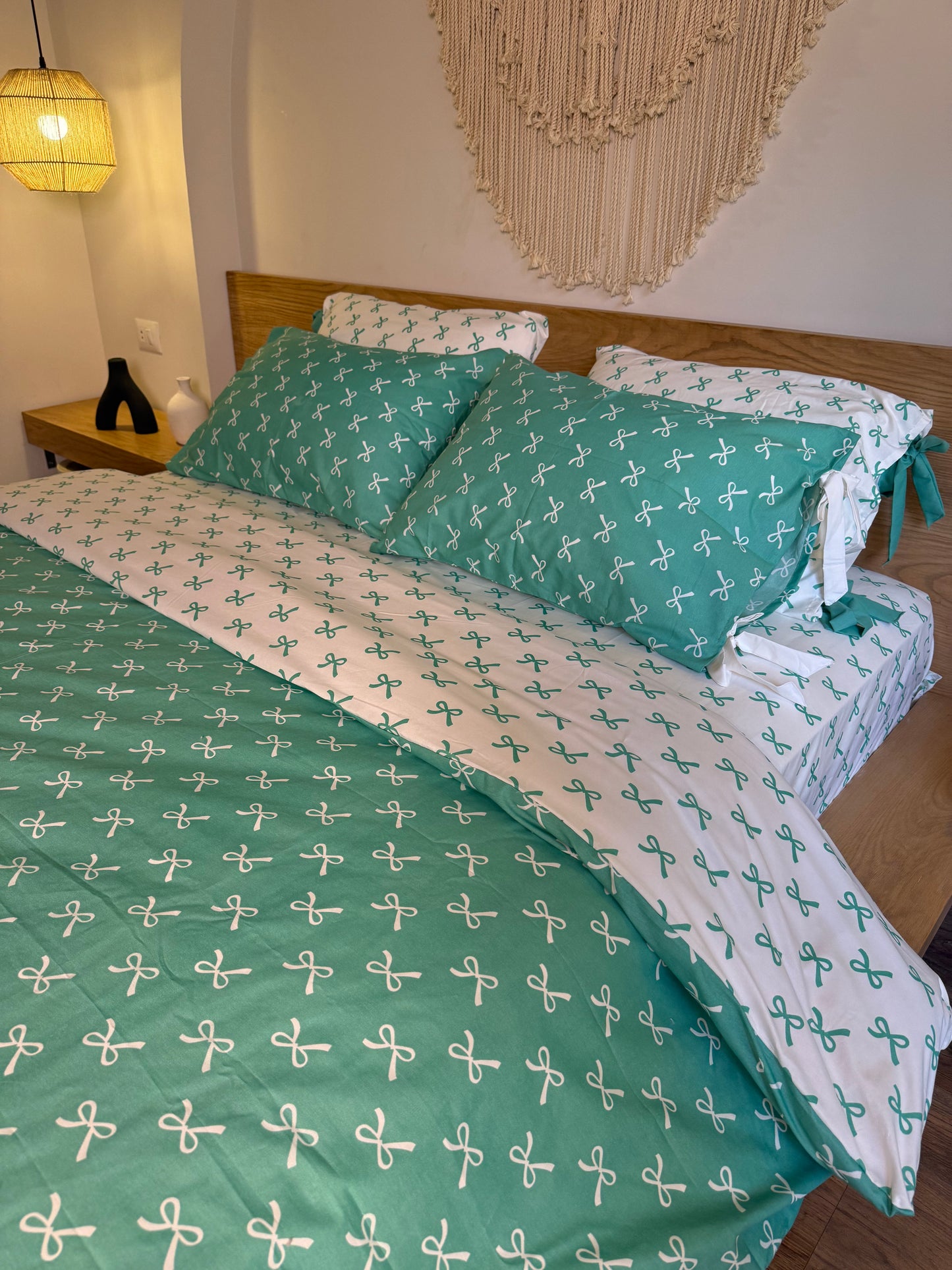 AVOCADO BOWELLA cotton duvet cover