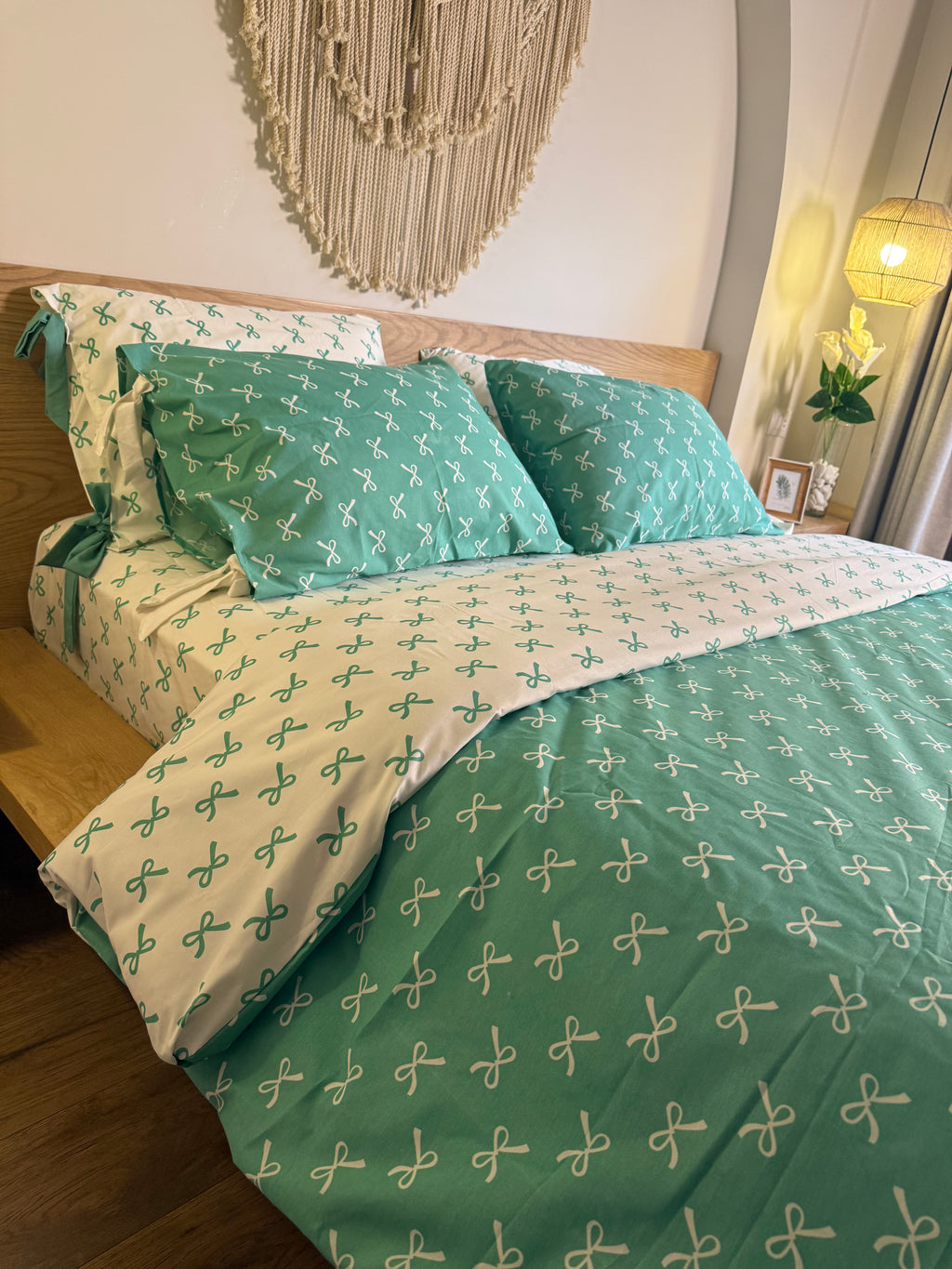 AVOCADO BOWELLA cotton duvet cover