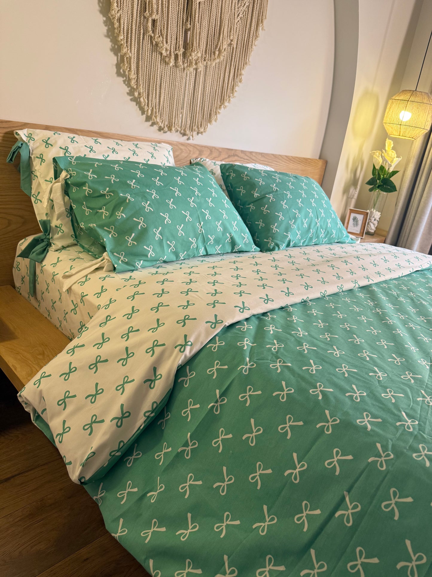 AVOCADO BOWELLA cotton duvet cover