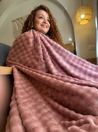 ROSE Bubbles Blanket