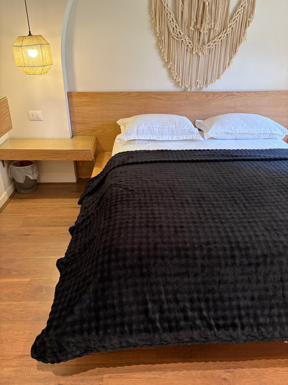 BLACK Bubbles Blanket