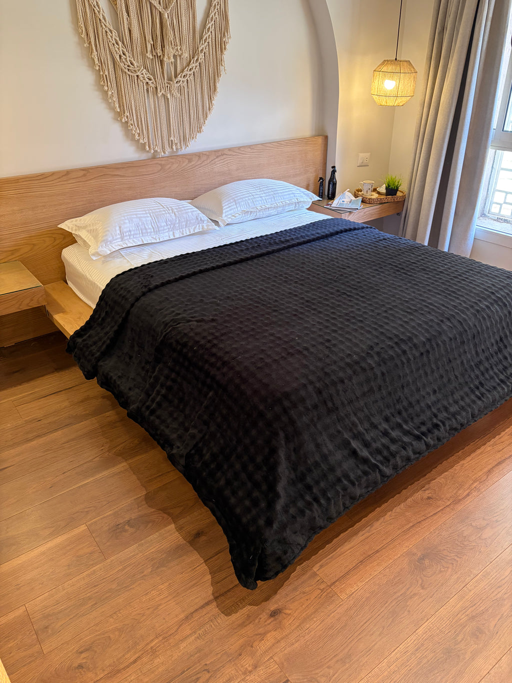 BLACK Bubbles Blanket