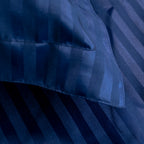 MIDNIGHT BLUE stripe bedsheet