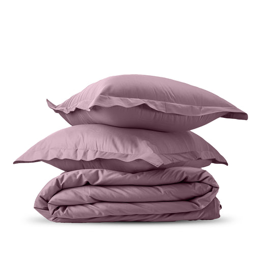 PLUM PURPLE cotton duvet cover