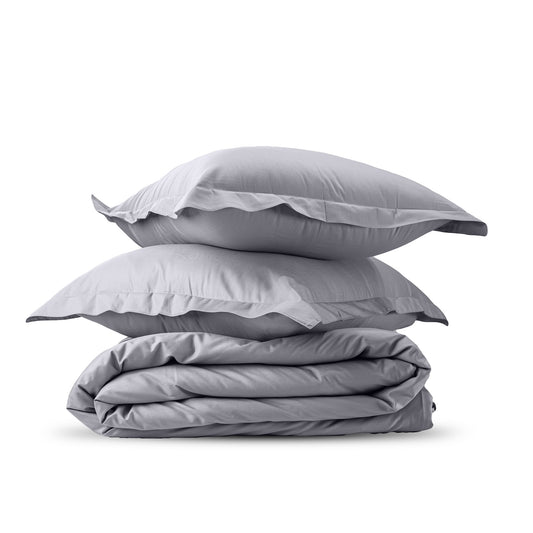 CLOUD GREY cotton duvet cover