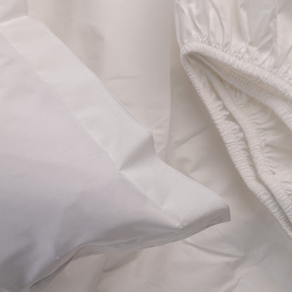 WHITE cotton bedsheet