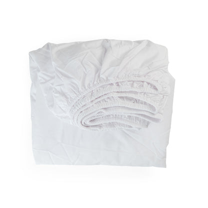 WHITE cotton bedsheet