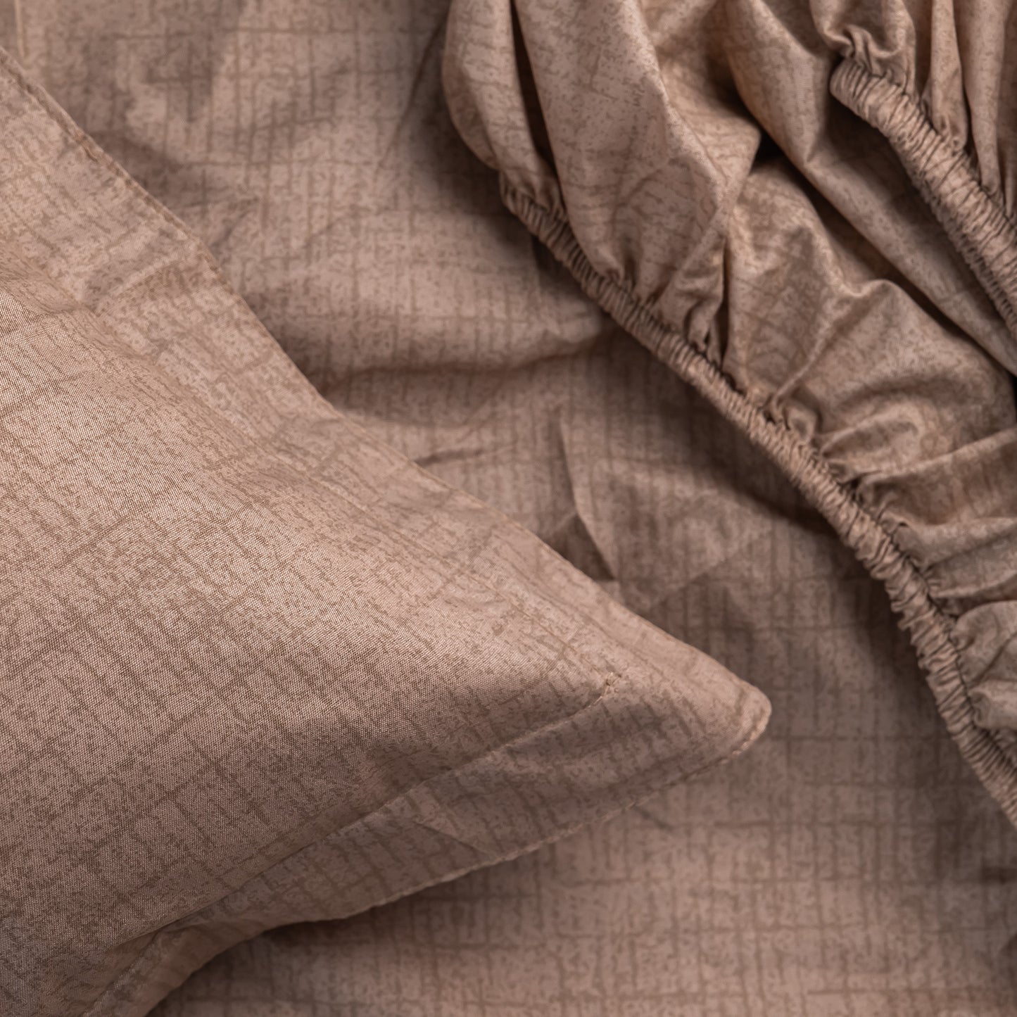 MINIMAL BEIGE cotton bedsheet