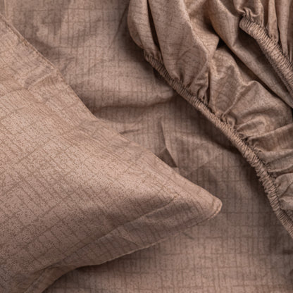MINIMAL BEIGE cotton bedsheet