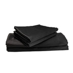 BLACK oxford silky cotton bedsheet