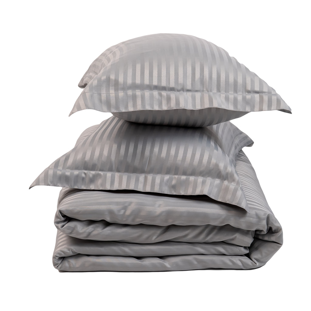 SILVER stripe duvet cover